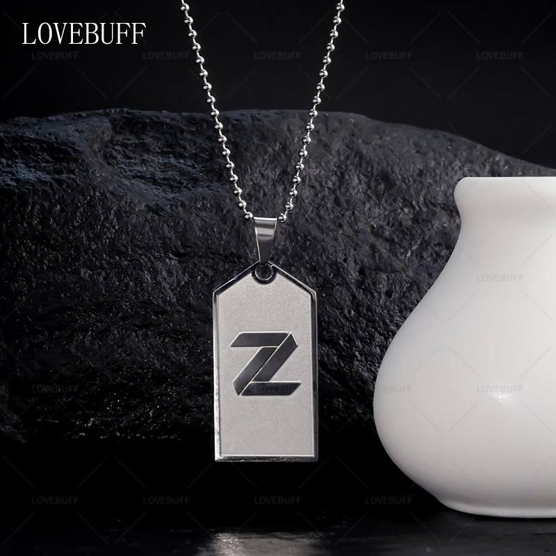 Ожерелье из титановой стали с надписью Z LOVEBUFF Tears of Themis Marius