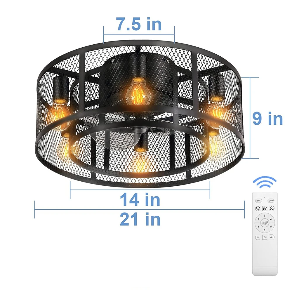 

Потолочный вентилятор SAYWE Cage 50 см