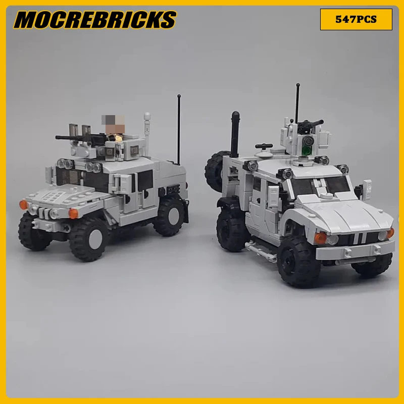 

WW2 Военная серия противоминовый автомобиль MRAP M-ATV MOC строительные блоки армия специальные солдаты армия автомобиль кирпичи игрушки Детский ...