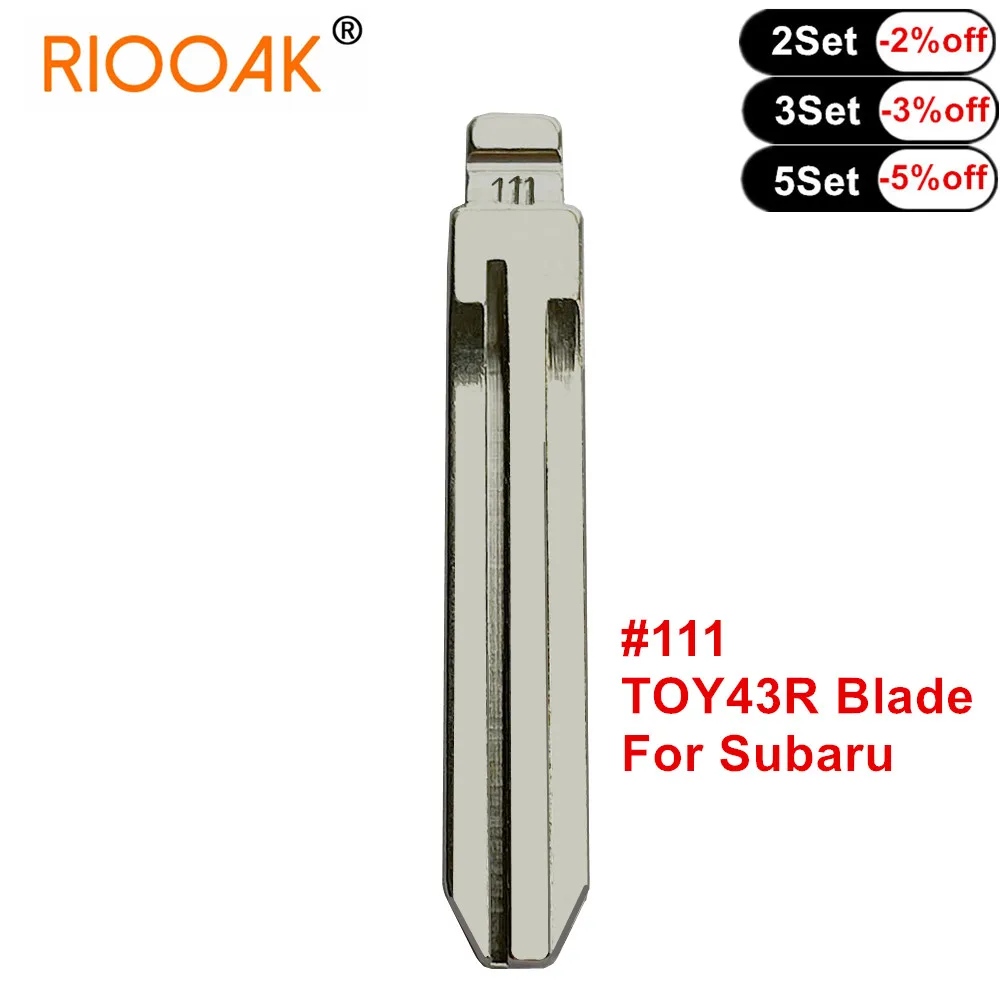 

10pcs Metal Uncut Flip KD Remote Car Key Blade #111 TOY43R for Subaru XV KD VVDI Flip Remote Key Blade