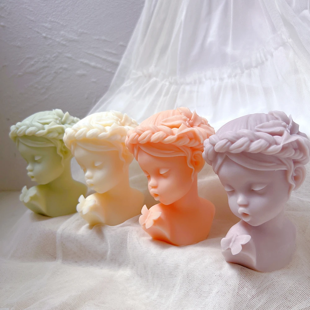 Формы для свечей в виде бабочки девушки Современный домашний декор статуя