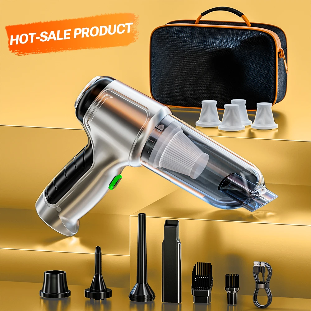 

SZUK Мини-автомобильный пылесос Мощный всасывающий беспроводной пылесос Ручной портативный пылесос для автомобиля