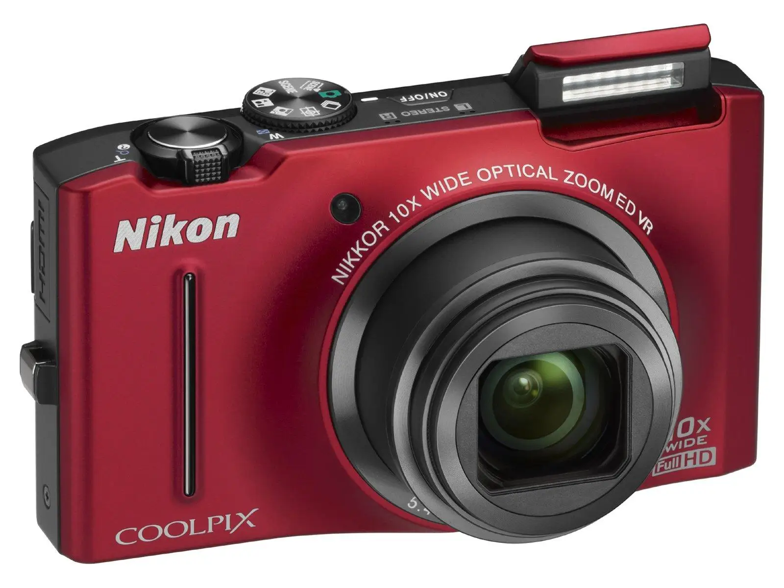 Цифровая камера Nikon COOLPIX S8100 красная вспышка S8100RD 3 0 пикселей 10-кратный оптический