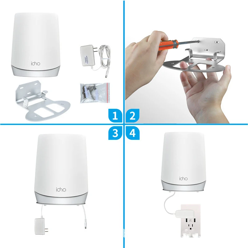 Фото Совместим с маршрутами Netgear Orbi RBKE963, 850, 852, 853, 750 и 752. Кронштейн из алюминиевого сплава. №4