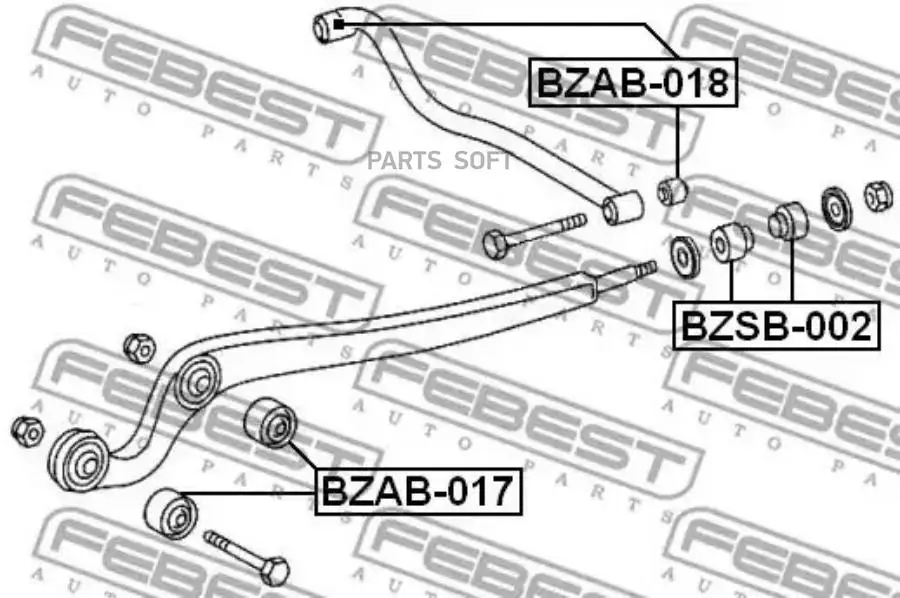 BZSB-002_втулка реактивной тяги! MB G-Class 463 92