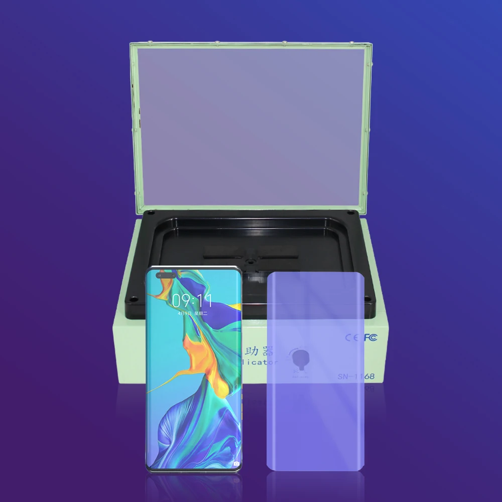 UV Film Curing Box For Mobile Phone Screen Soft Glass Explosion-proof Film Automatic Vacuum Laminating Machine