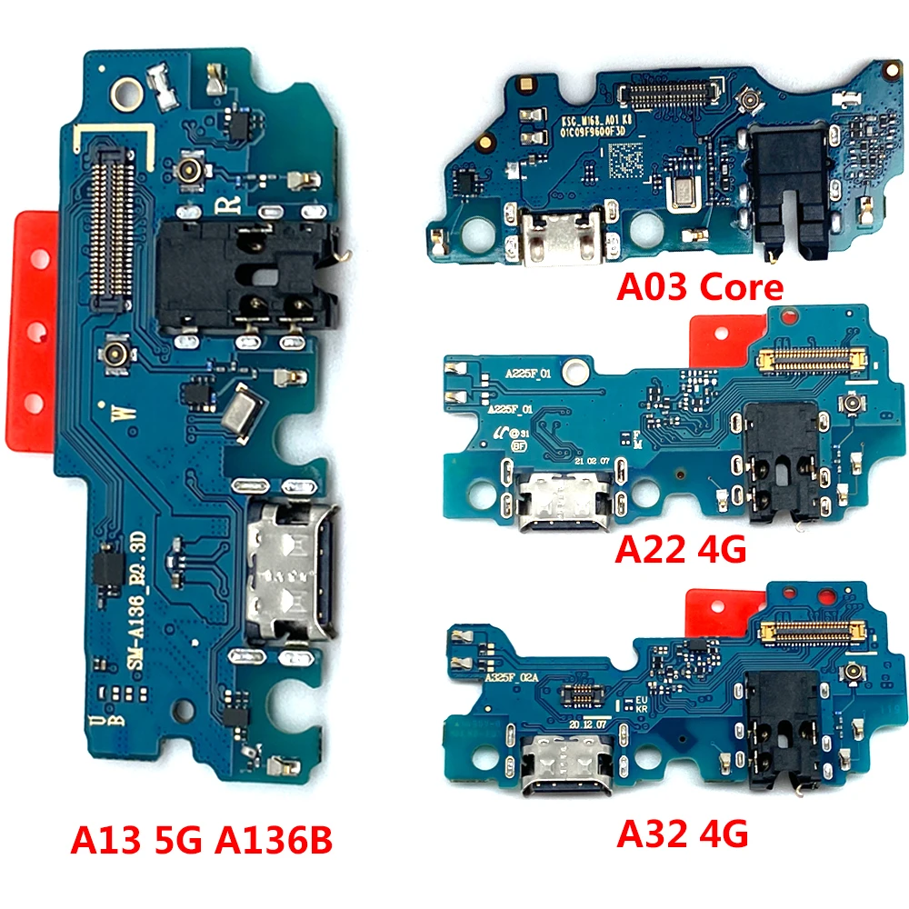 

New USB Charger Port Jack Dock Connector Flex Cable For Samsung A02 A12 A02s A03s A03 Core A13 A22 A32 4G 5G Dock Plug Connector