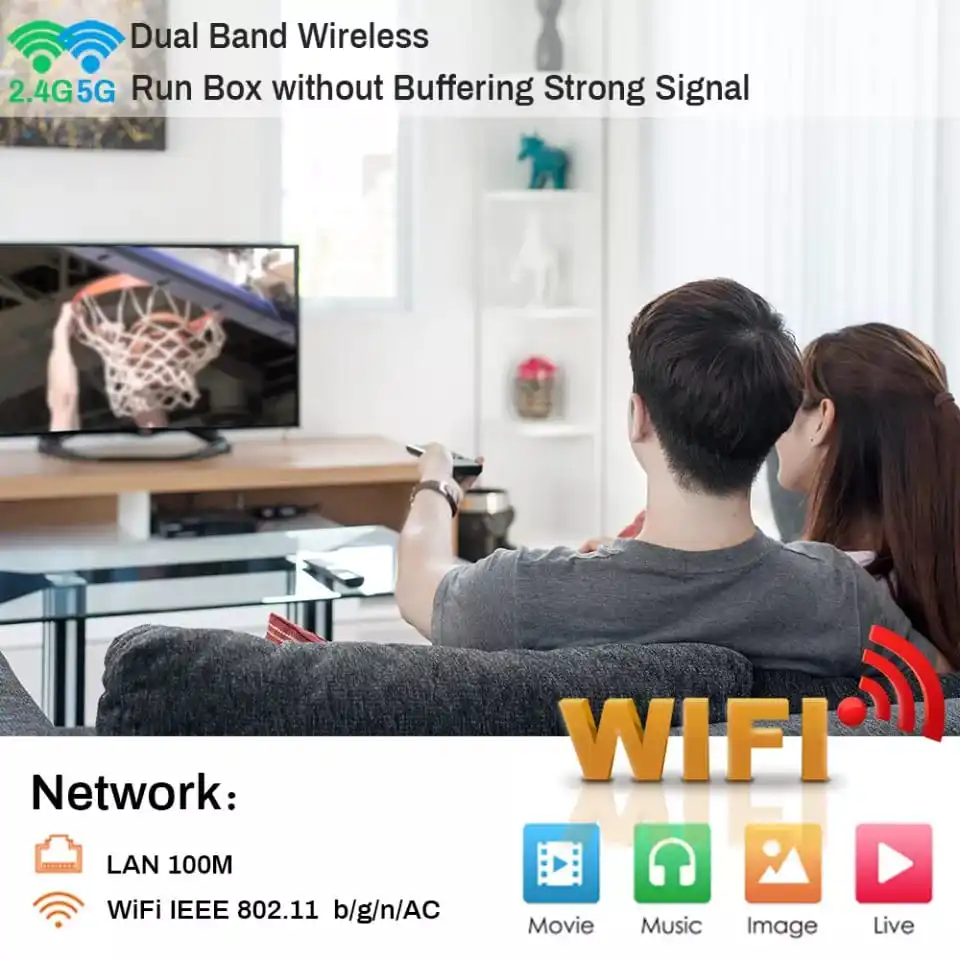 ТВ-приставка на Android голосовой помощник 6K 3D Wi-Fi 2 4/5 8 ГГц 4 Гб ОЗУ 32/64 ГБ ip-ТВ