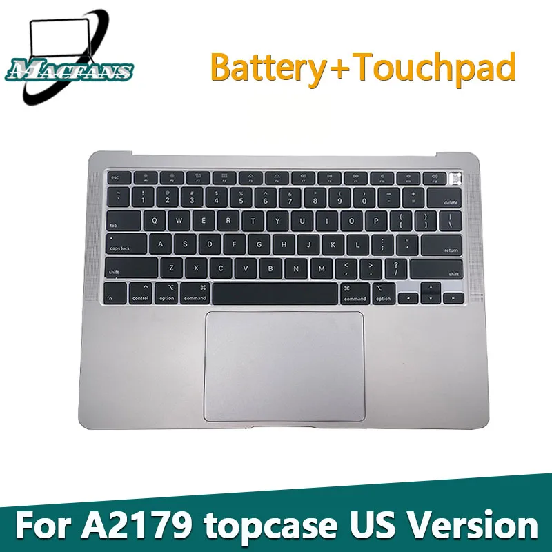 Original New A2179 Topcase for MacBook Air 13" A2179 Complete Top Case Cover With US Keyboard and Battery 2020 Year Sliver/Gray