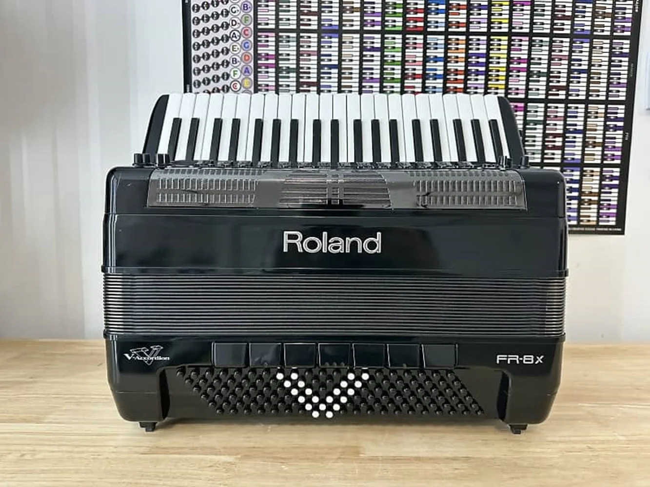 Горячие скидки Roland V Accordion Dallape FR 8X Черный Электронный аккордеон Бесплатная