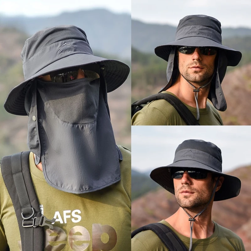 

2023 Bucket Hats Sun Hat Sun Protection Summer Waterproof Boonie Hat for Outdoor Climbing Fishing Hiking Garden Safari Beach