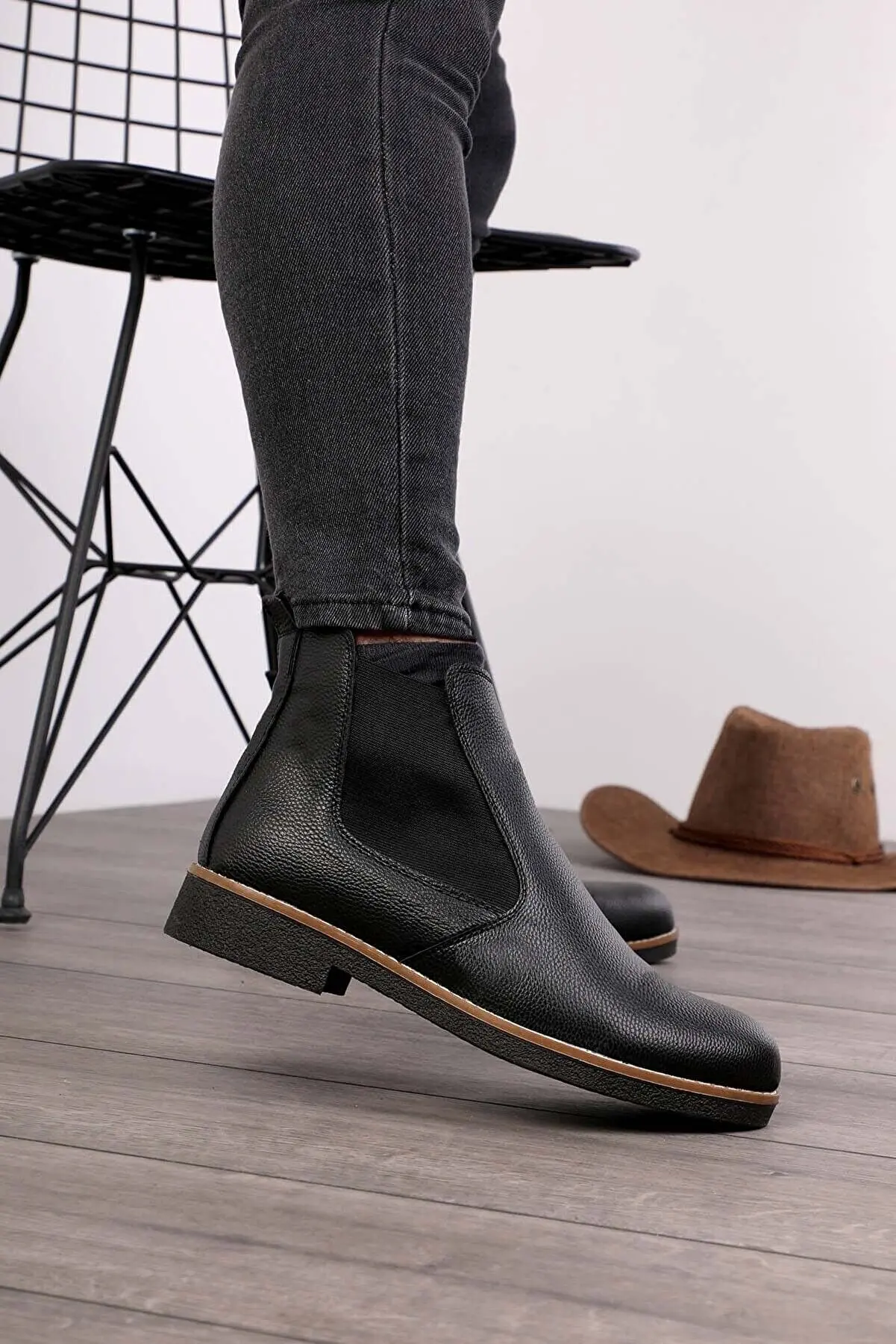 Unisex Orthopedic Insole Gift Chelsea Boots Black