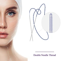 pdo double needle thread b 20g380mm face lifting skin treatment 1pc pack