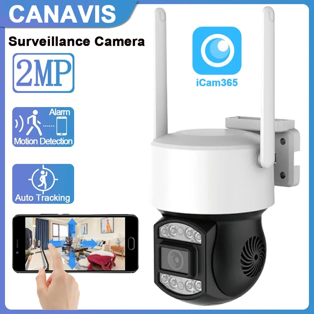

HD Audio PTZ WiFi Camera AI Human Detection 1080P Smart Home CCTV Security IP Camera Auto Tracking Video Surveillance With Wifi
