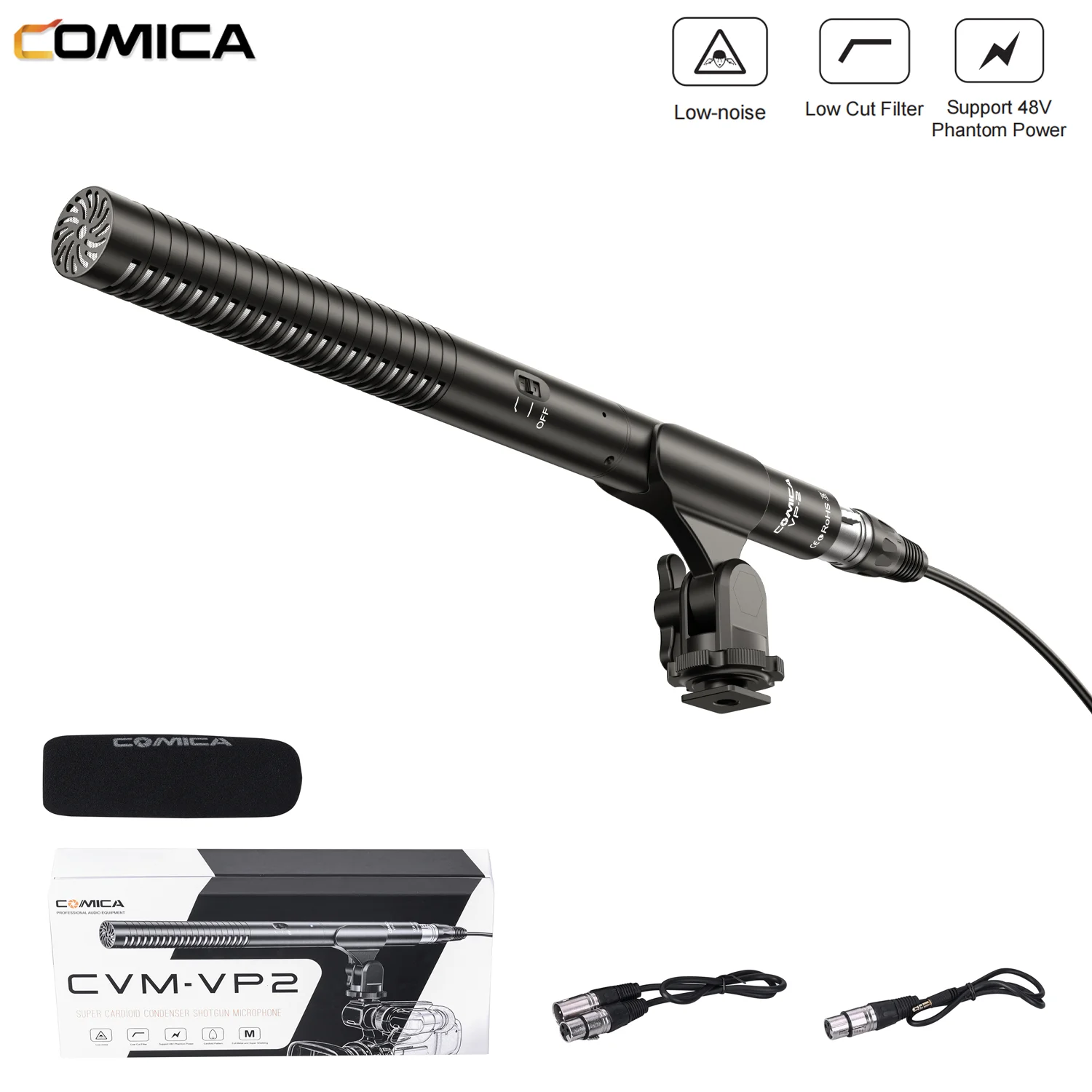 Comica CVM-VP2 Professional Advanced Broadcast Microphone and Accessories Kit для камеры/видеокамеры Canon Nikon Sony