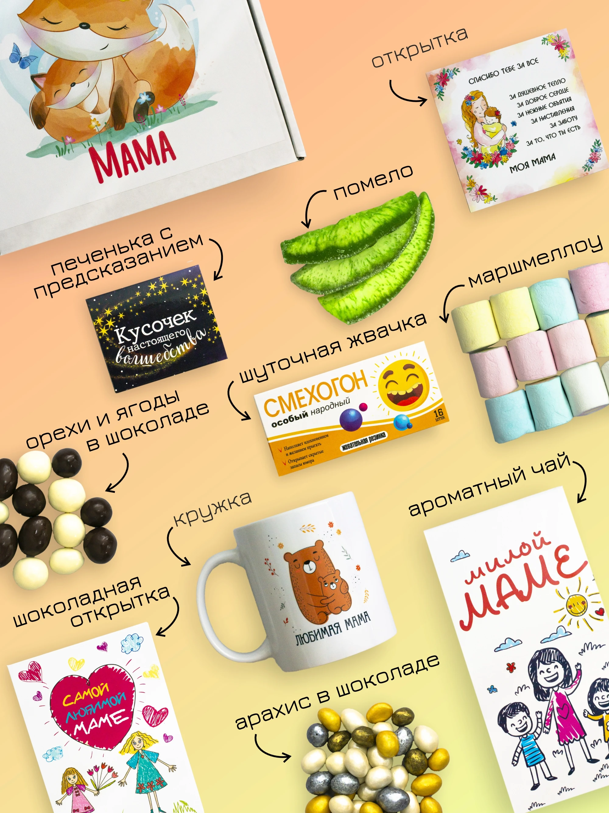 Подарочный набор / Лаборатория счастья &quot Маме лисичка&quot Подарок маме На день