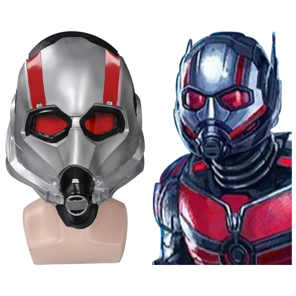 

Ant Cosplay Man Wasp: Quantumania Scott Lang Mask Cosplay Latex Masks Helmet Masquerade Halloween Party Costume Props For Adult