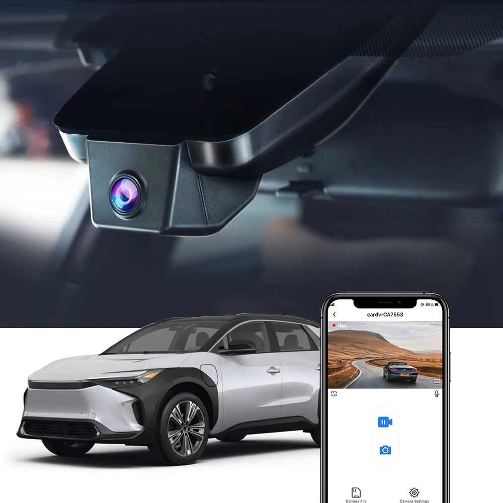 Видеорегистратор для Toyota bZ4X 2022 2023 XLE Limited, видеорегистратор Fitcamx 4K, видеорегистратор для автомобиля, аксессуары для Toyota