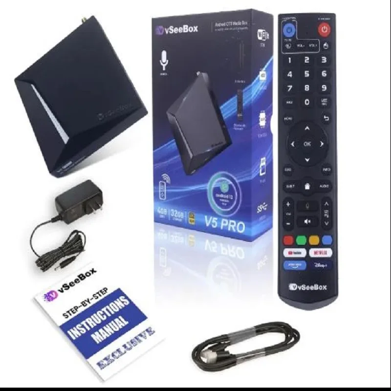 СОВЕРШЕННО НОВЫЙ ewest VSeeBox V5 Pro Media Box Android 12 с голосовым управлением и пультом
