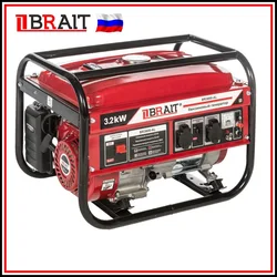 Генератор бензиновый BR3800-AL BRAIT 
(2,9/3,2кВт,220В,50Гц,12В)
