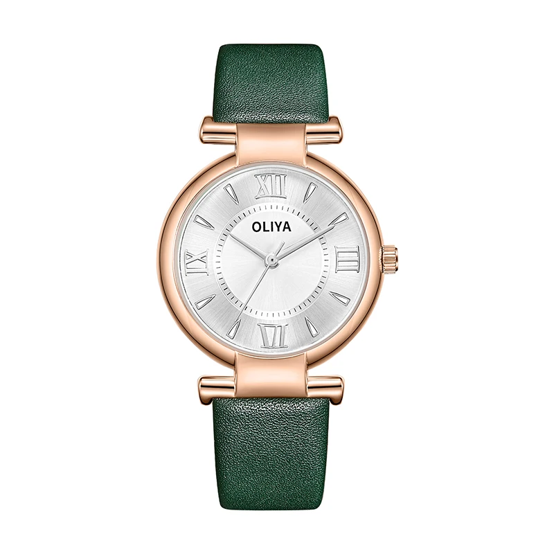 

Oliya Women Watch Fashion Casual Leather Belt Watches Simple Ladies' Exquisite Small Dial Quartz Clock Wristwatches Reloj Mujer