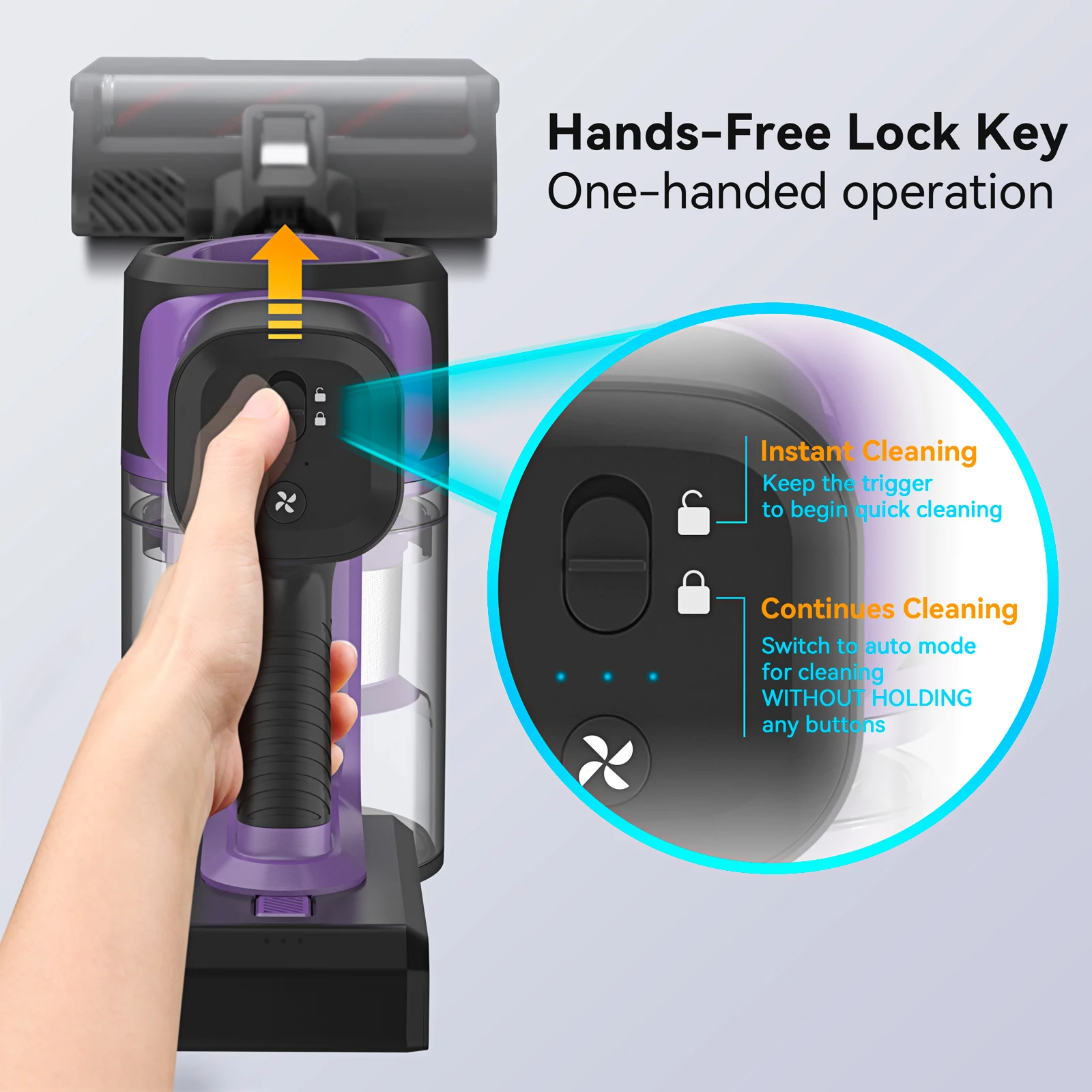 Беспроводной пылесос INSE S10 с функцией всасывания 30 кПа