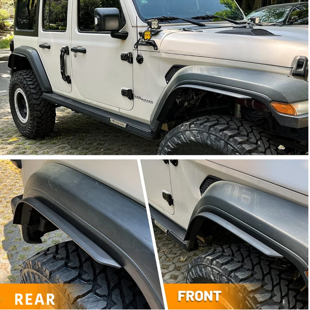 4 шт. удлинители для передних и задних крыльев Jeep Wrangler JL 2018-2024