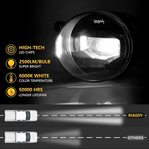 Светодиодные противотуманные фары в сборе для Tacoma 2016-2021 / 4Runner 2014-2019 / Camry 2007-2013 / Corolla 2009-2019 / Бампер Solara Lexus