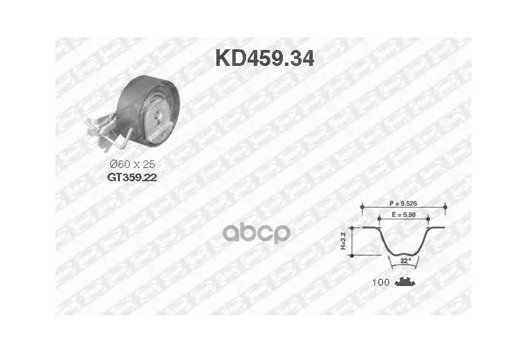 Комплект Ремня Грм NTN арт. KD45934