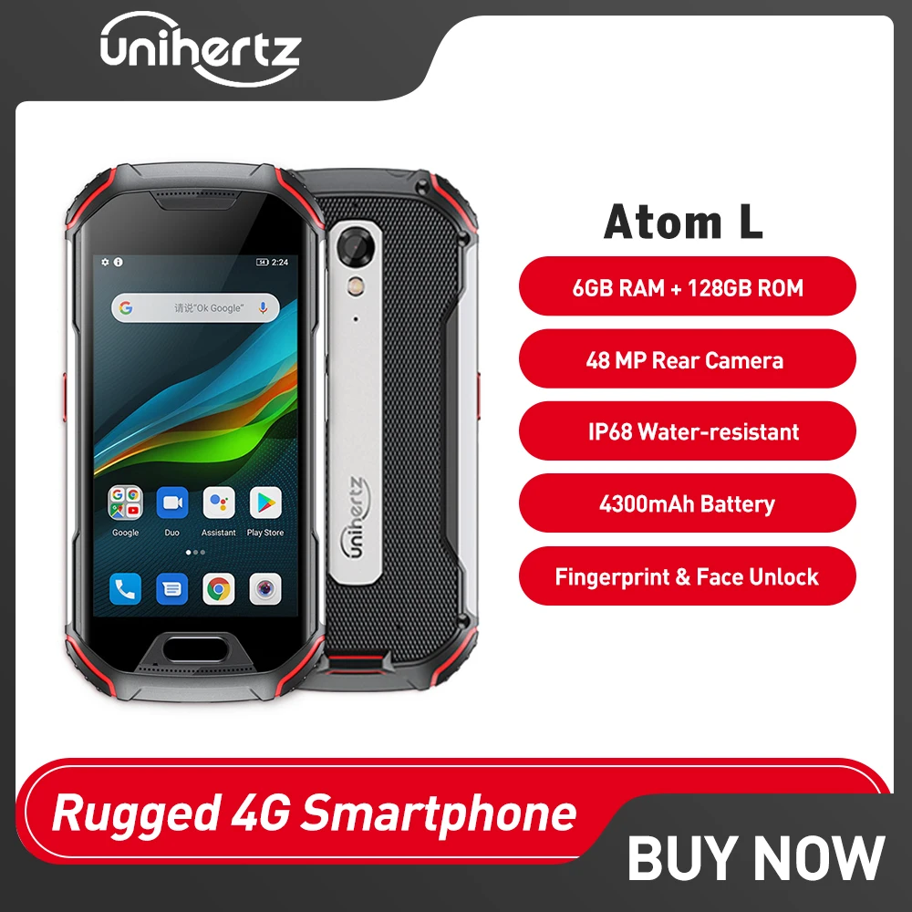 Смартфон Unihertz Atom L защищенный, 6 + 128 ГБ, Android 11, 48 МП, 4300 мАч