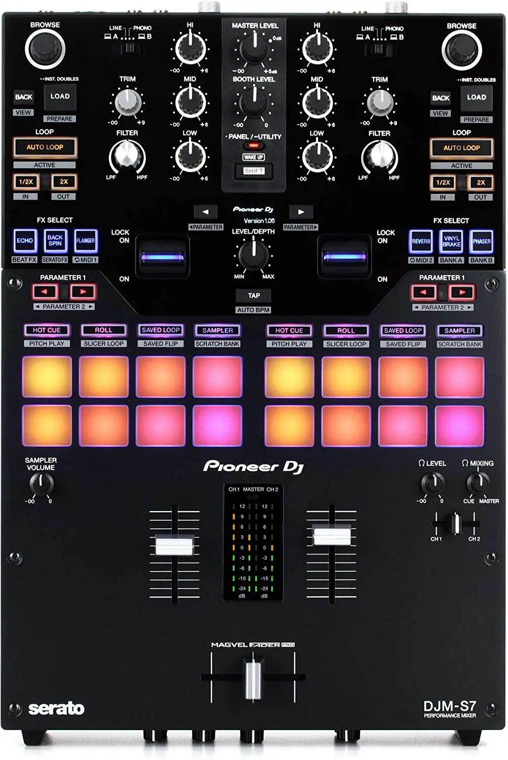 

Pioneer DJ DJM-S7 2-канальный Миксер для Serato DJ
