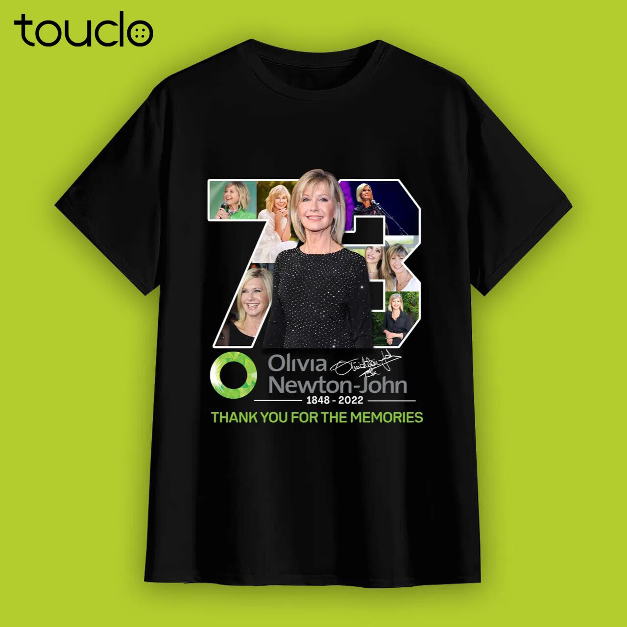 

Olivia Newton-John Thank You For The Memories Signature T-shirt, Rip olivia Newton John Tee