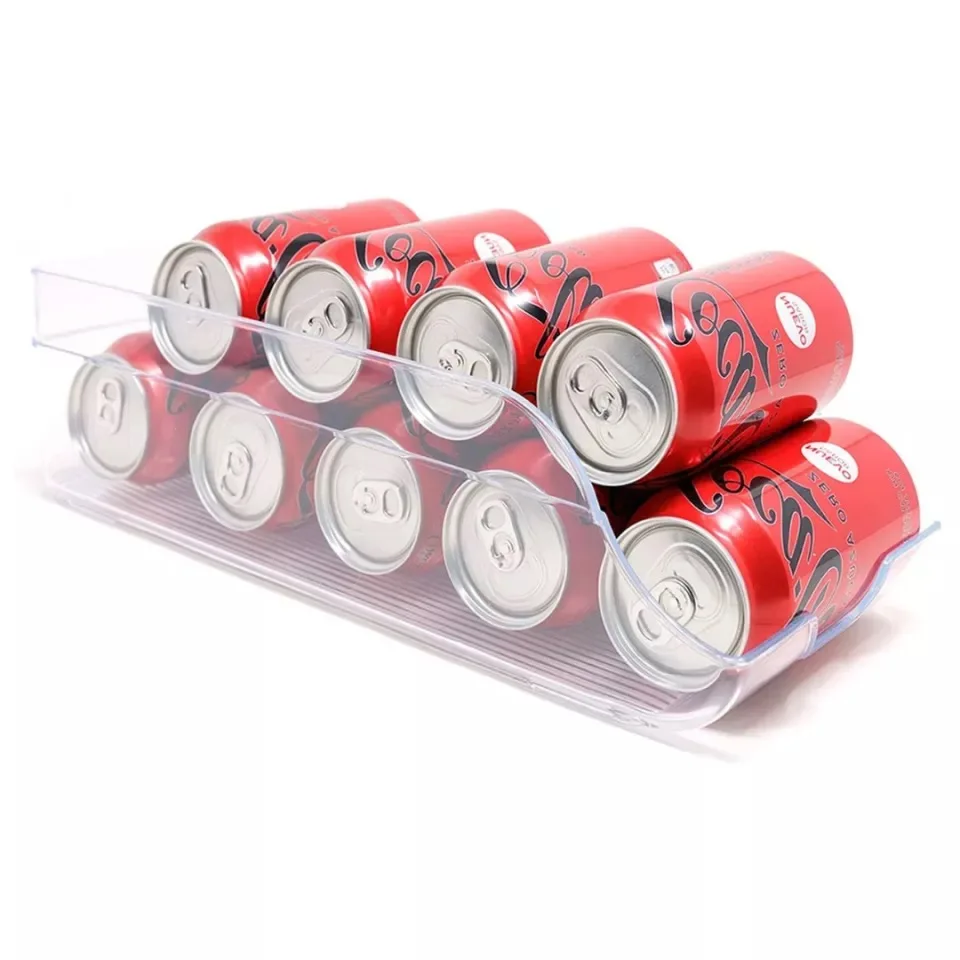 Rigid plastic holder, refrigerator organizers, beverage separator, can Holder, soda bottle dispenser, kitchen organizer, table, office, toilet, bathroom etc
