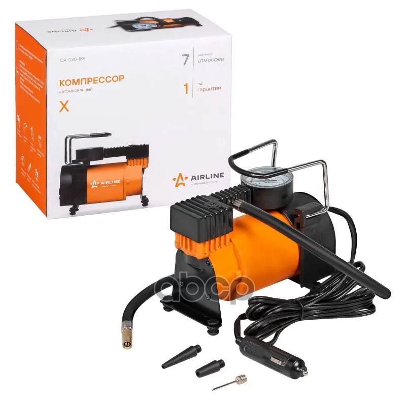 Компрессор Металлический 30л/Мин В Прикуриватель Airline Standart Х 7атм AIRLINE арт. CA03018S