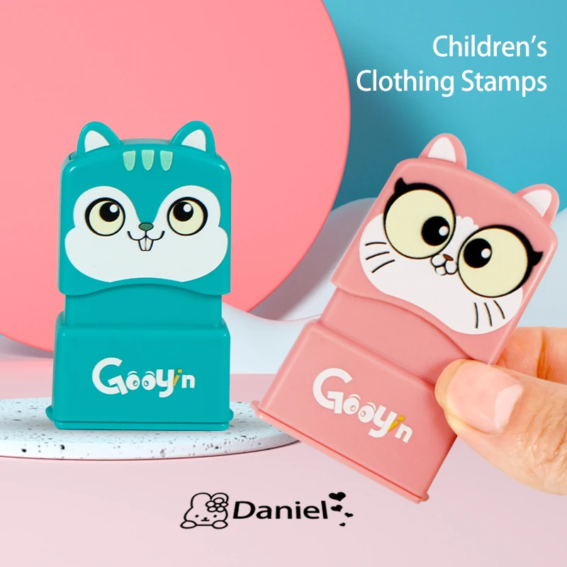 children's-name-seal-custom-student's-name-stamp-kindergarten-clothes-waterproof-name-sticker-kawaii-montessori-stamp-gift