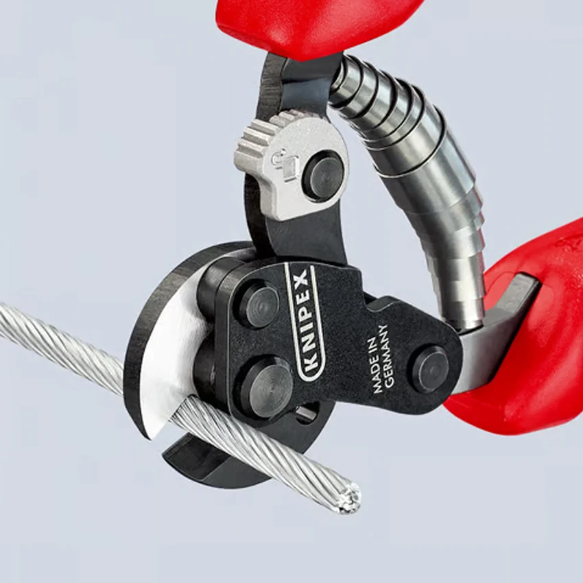 Фото Кусачки для стального троса KNIPEX 9562160, 160 мм, компактные, легкие, высокопроизводительные №5
