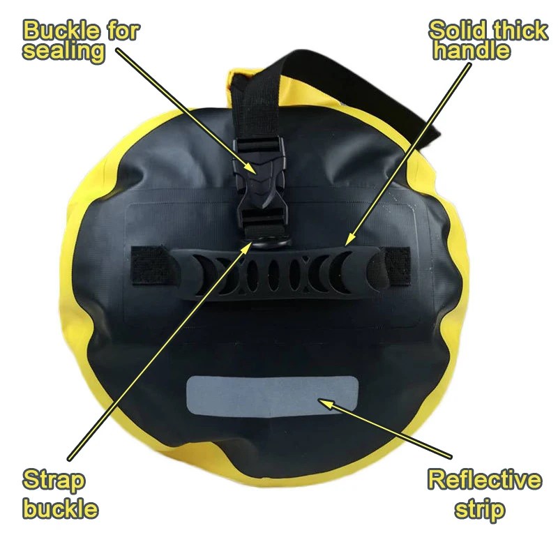 40L 60L 80L Waterproof Motorbike Back Seat Bucket Surfing Duffel Pack Dry Saddle Luggage Storage Beach Motorcycle Rear Tail Bag