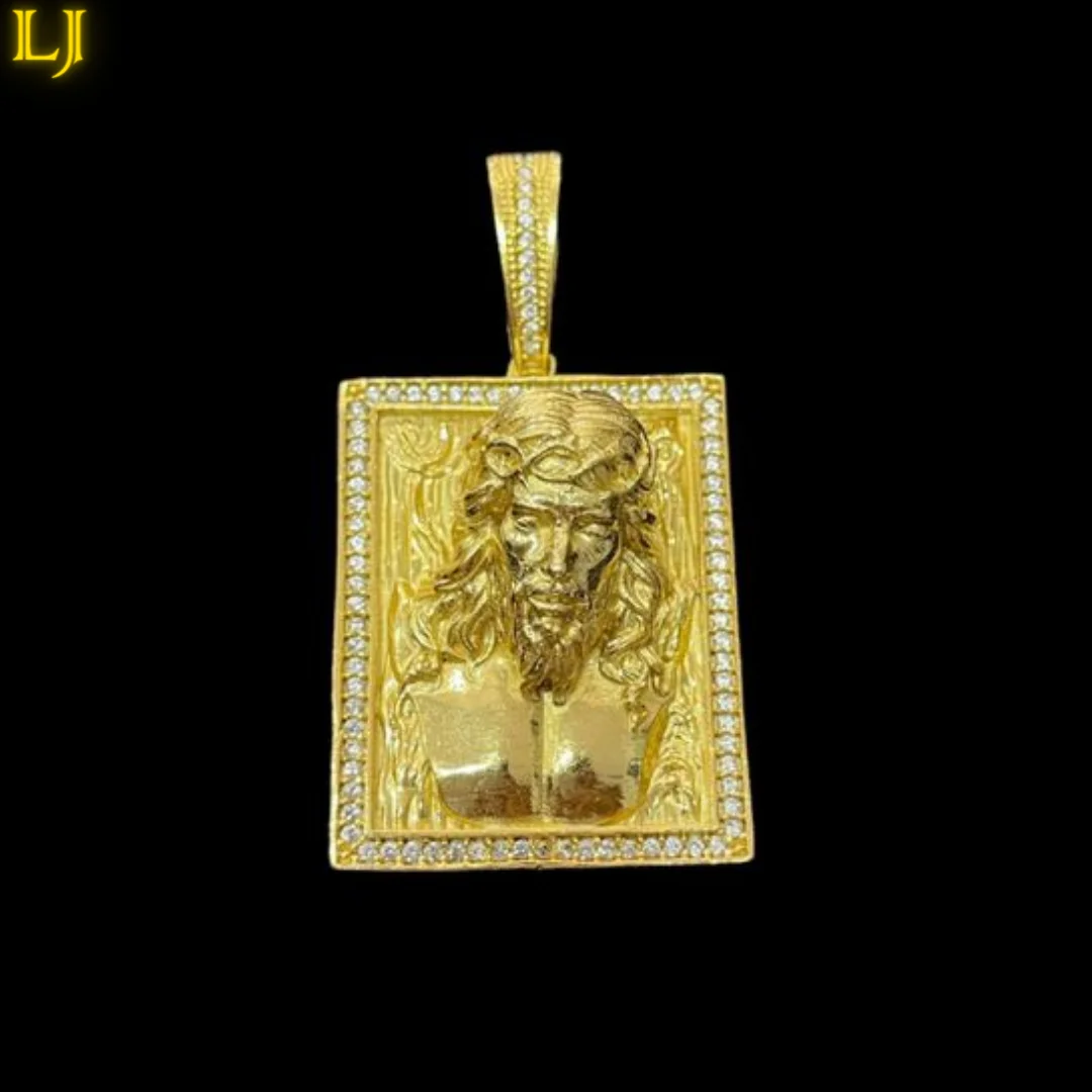 

3D Jesus Christ Ancient Coin Pendant-Eternal Guarantee in Color! Identical to 18K Gold-LordBel Ancient Currency Jewelry