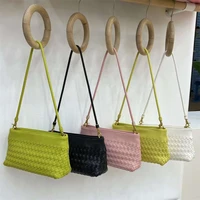 woven pattern designer ladies shoulder armpit purses dumpling shaped women handle bags underarm purses and handbags