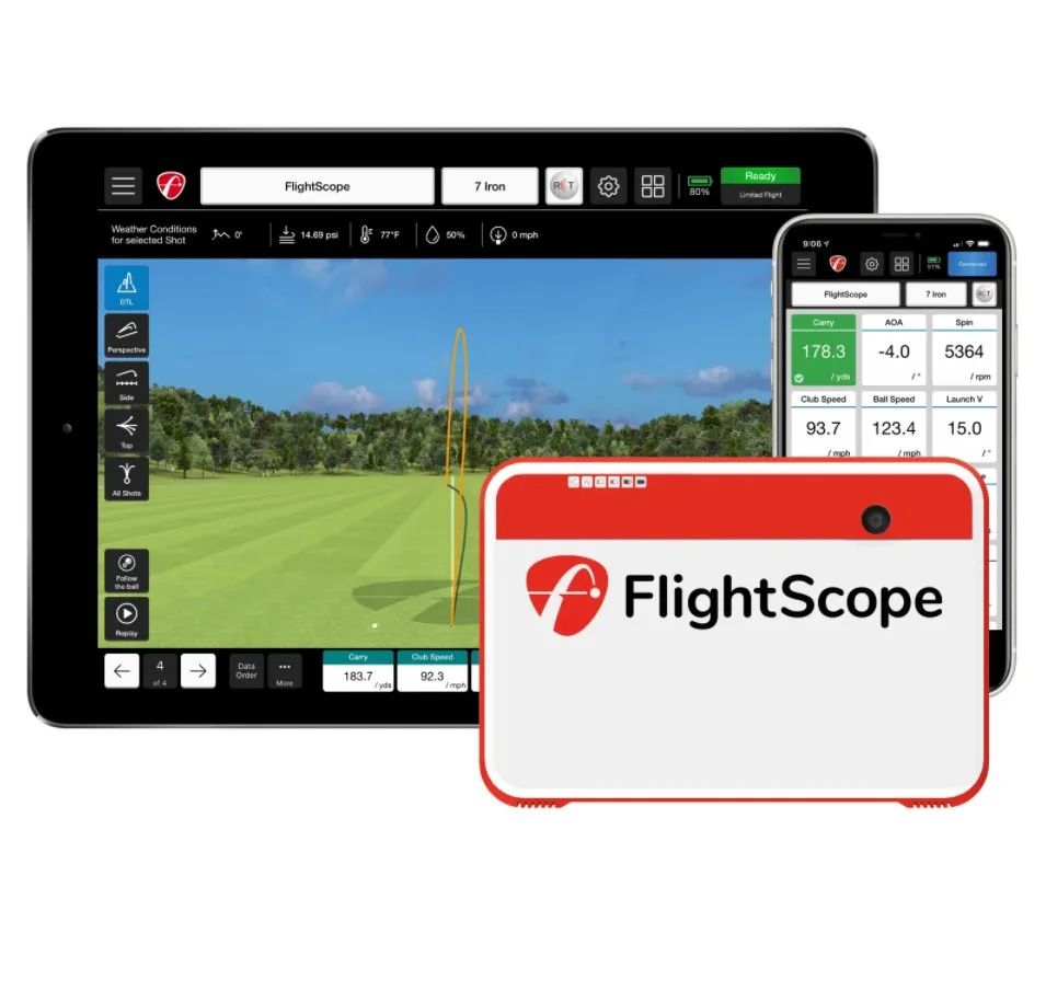 

2023 FlightScope Mevo+ Golf Simulator Launch Monitor With Warranty