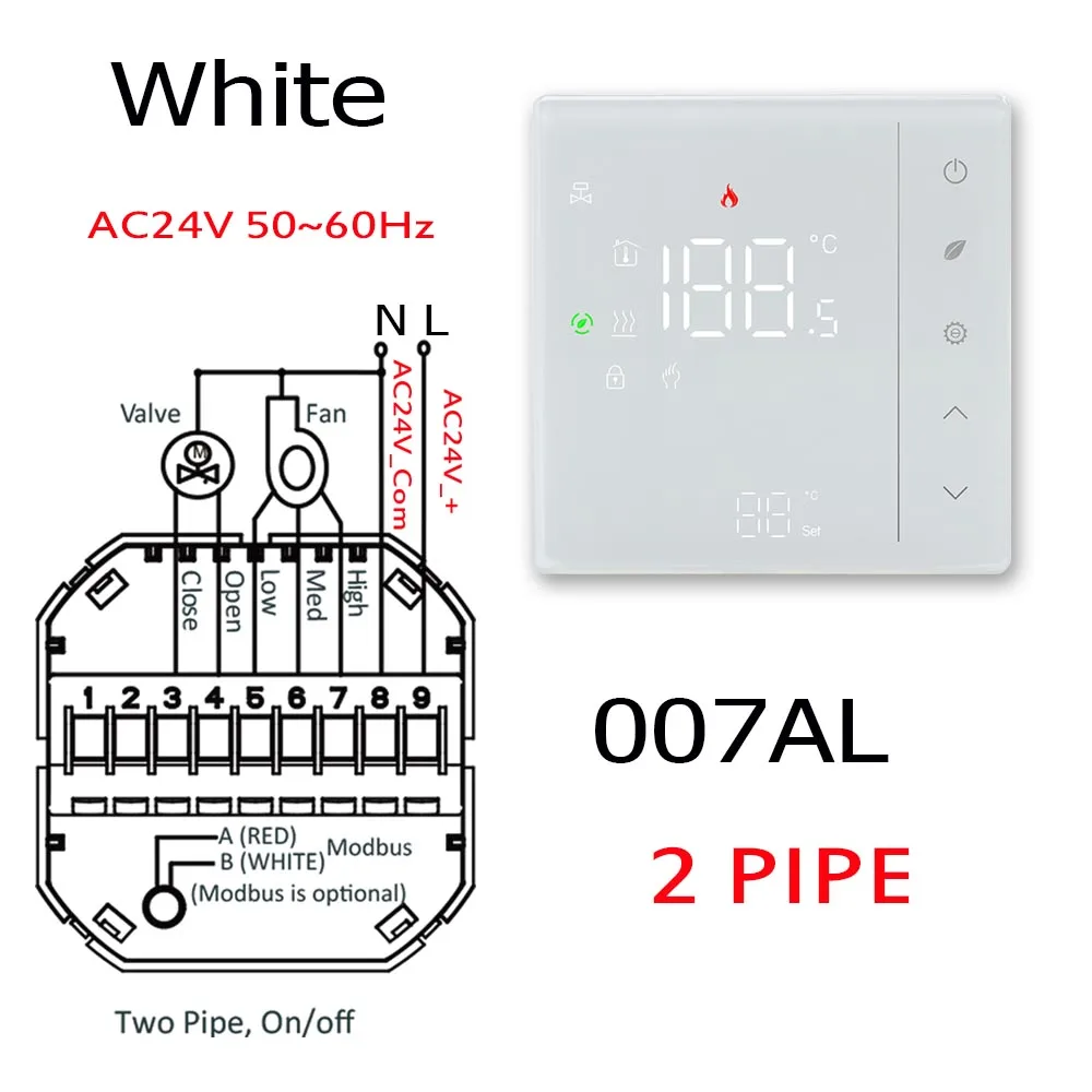 

Термостат Fan coil thermostat PMSLRC для отопления и охлаждения 24В 95-240В