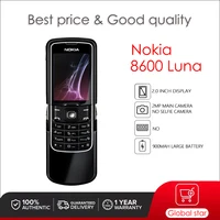 Nokia 8600 Luna Original Unlocked 2.4 inch Removable Li-Ion 900 mAh battery mobile phone