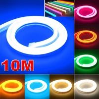 10m flexible led strip smd 2835 neon tape soft rope light bar silicone rubber tube waterproof outdoor lighting neon room decor