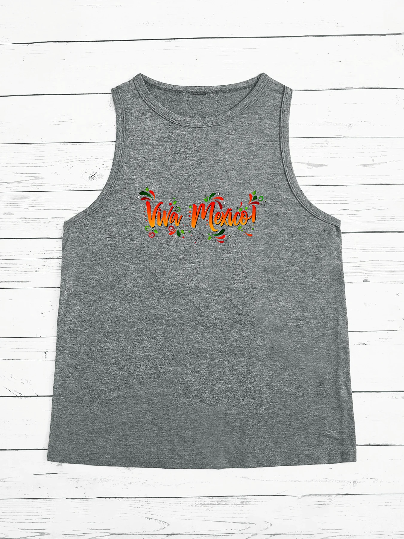 Модная забавная спортивная женская майка с круглым вырезом без рукавов