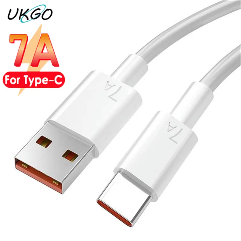 

7A 100W Type C USB Cable Super-Fast Charge Cable for Samsung S22 Huawei Xiaomi Redmi Fast Charging USB Charger Cables Data Cord