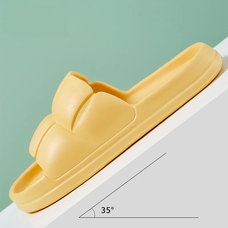 Couple Cloud Slippers Women Summer Soft Beach Thick Platform Indoor Home Bathroom Non-Slip Sandals And Slippers Men Flip Flops