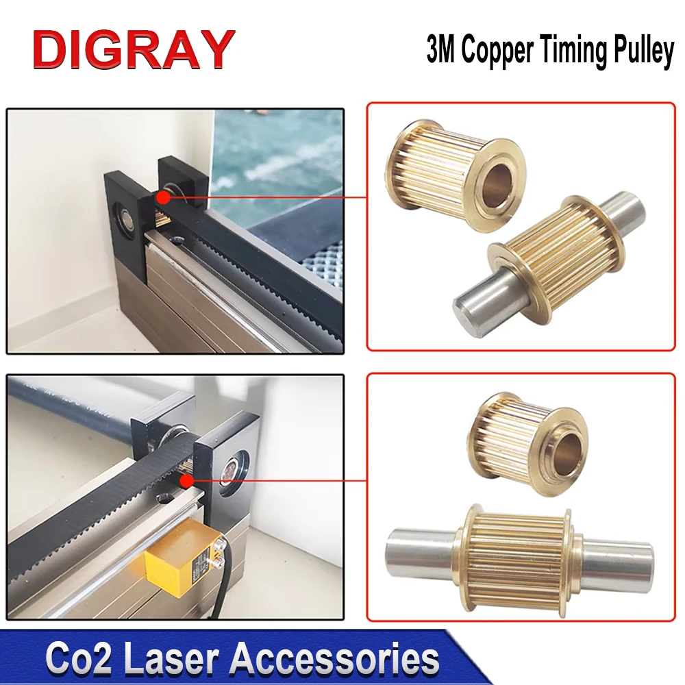 DIGRAY медная синхронизирующая шестерня зубчатый Шкив HTD 3M синхронизирующий