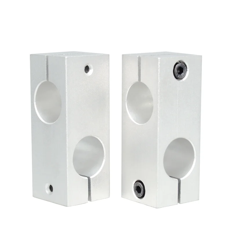 

aluminum alloy optical axis cross block steel pipe fixing bracket connectiPillar fixing clamp vertical fixed diameter fastening