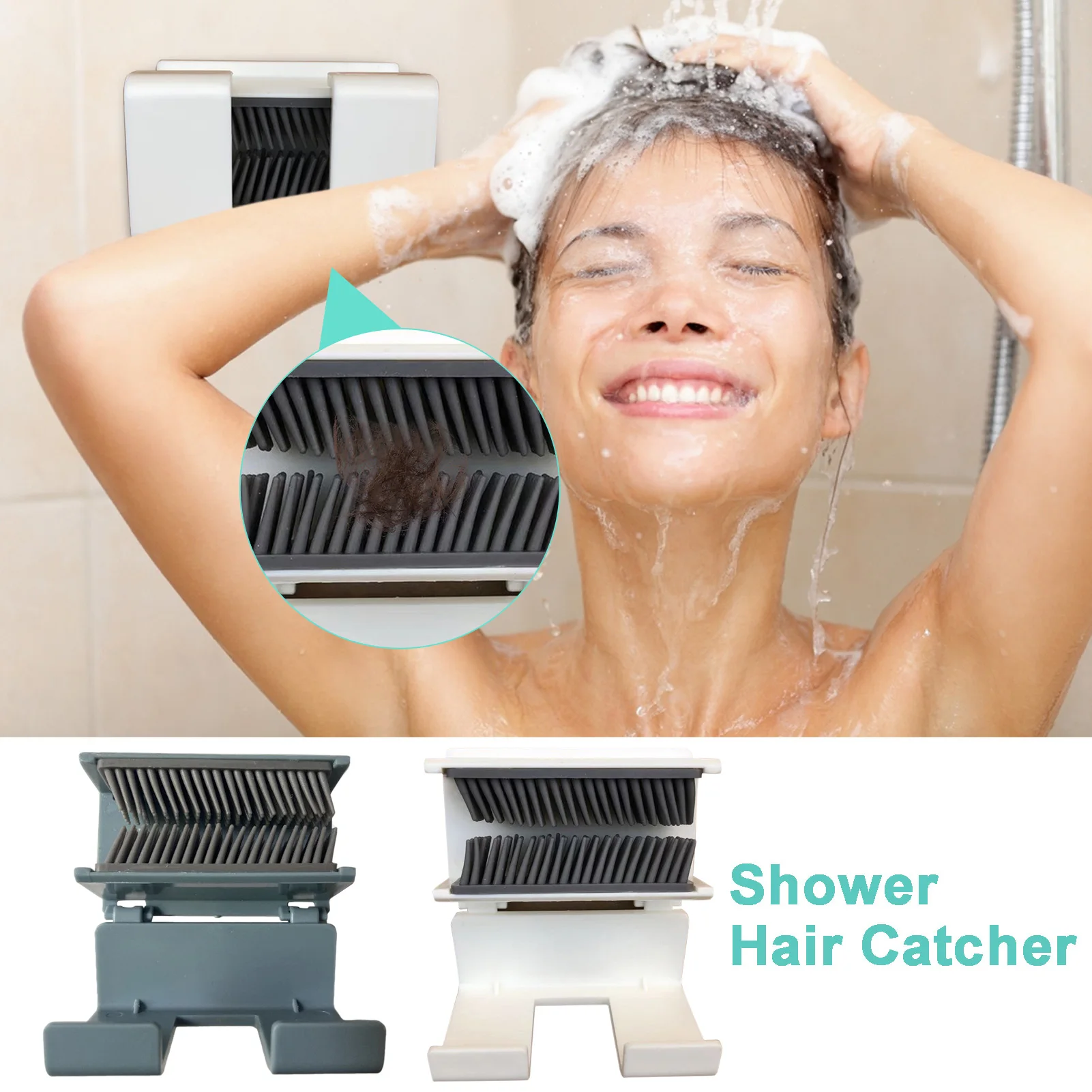 

Hair Catcher Shower Wall Mount Hair Collector Removable shower hook Storage Rack Holder Toilet Organizer Bathroom Accessories
