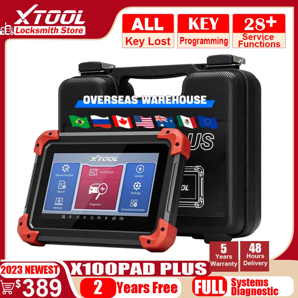 2023 новейший XTOOL X100 PAD PLUS автомобильный IMMO/ключ программирующий Сканнер OBD2 диагностический инструмент X100PAD все ключи потеряны 28 + специальные функции
